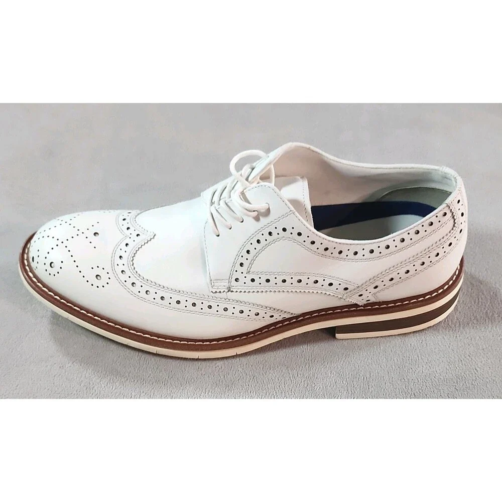 Reaction Kenneth Cole Klay Flex Men's Leather Wingtip Brogue Oxford 11.5 D